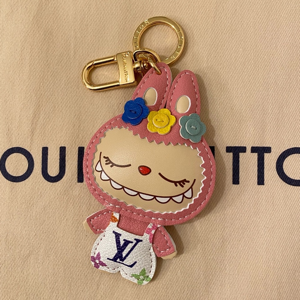Labubu Keychain Charm - Pink